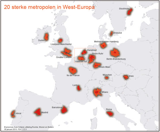 20 sterke metropolen in West-Europa