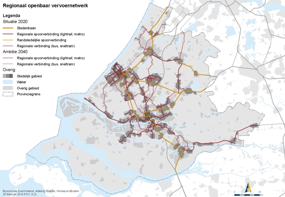 Figuur 6.2c Regionaal openbaar vervoer-netwerk